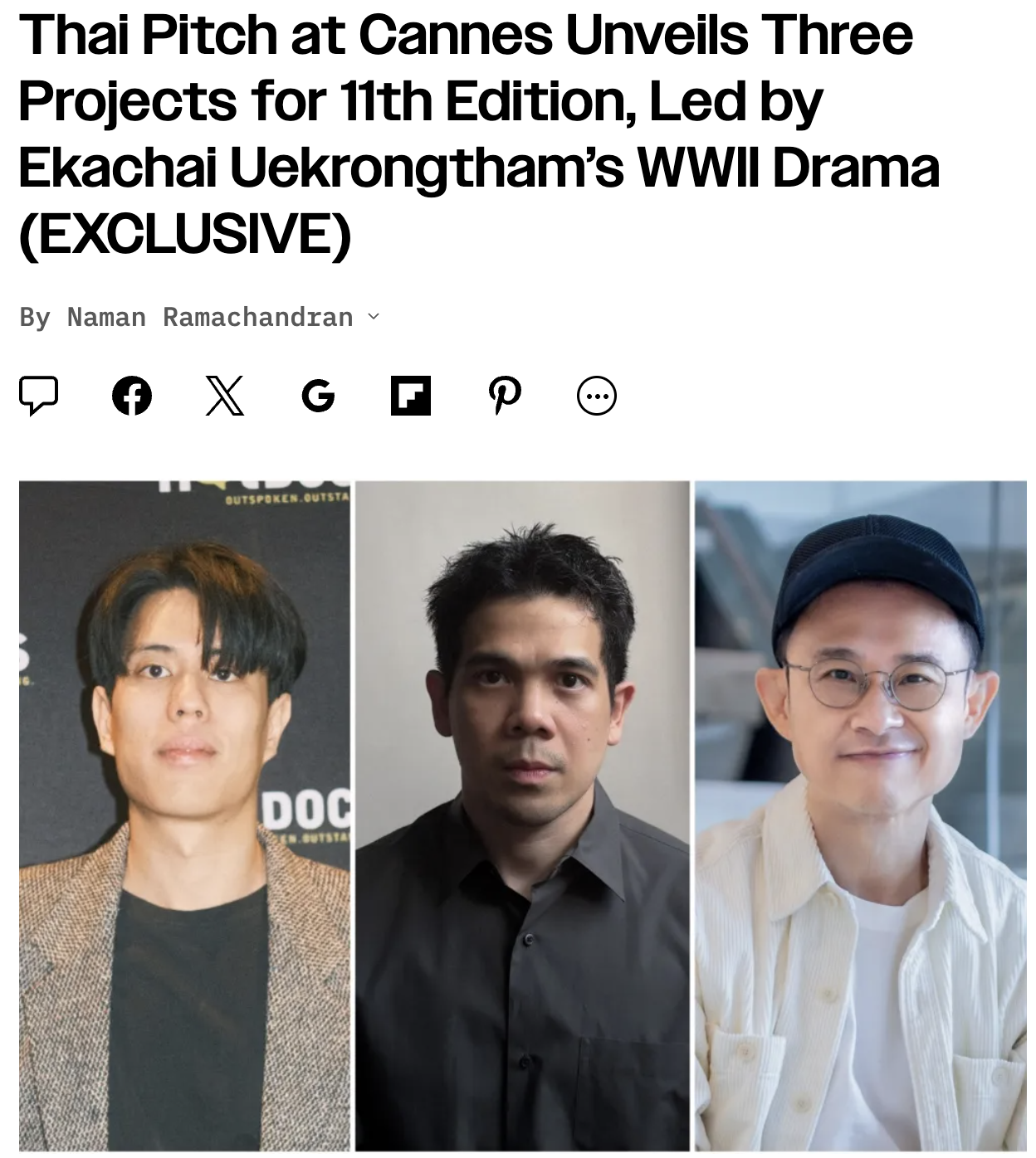 “So Long, Maesalong” has been selected for Thai Pitch at Cannes 2026.